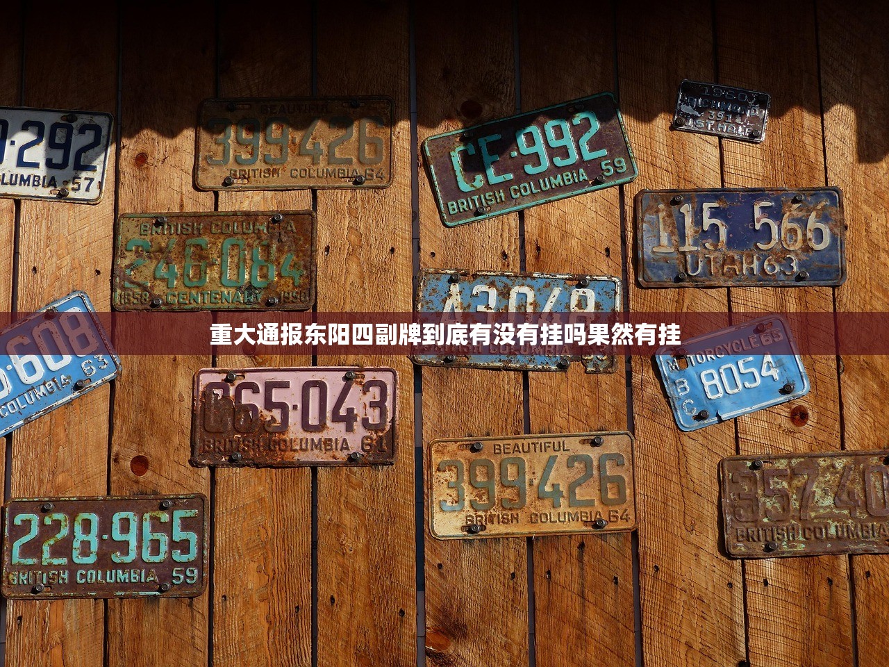 重大通报东阳四副牌到底有没有挂吗果然有挂