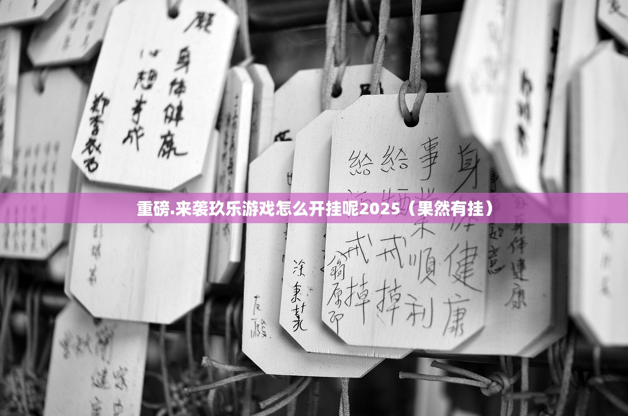 重磅.来袭玖乐游戏怎么开挂呢2025（果然有挂）