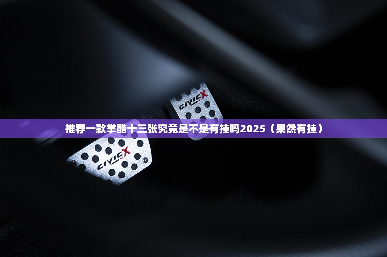 推荐一款掌酷十三张究竟是不是有挂吗2025（果然有挂）