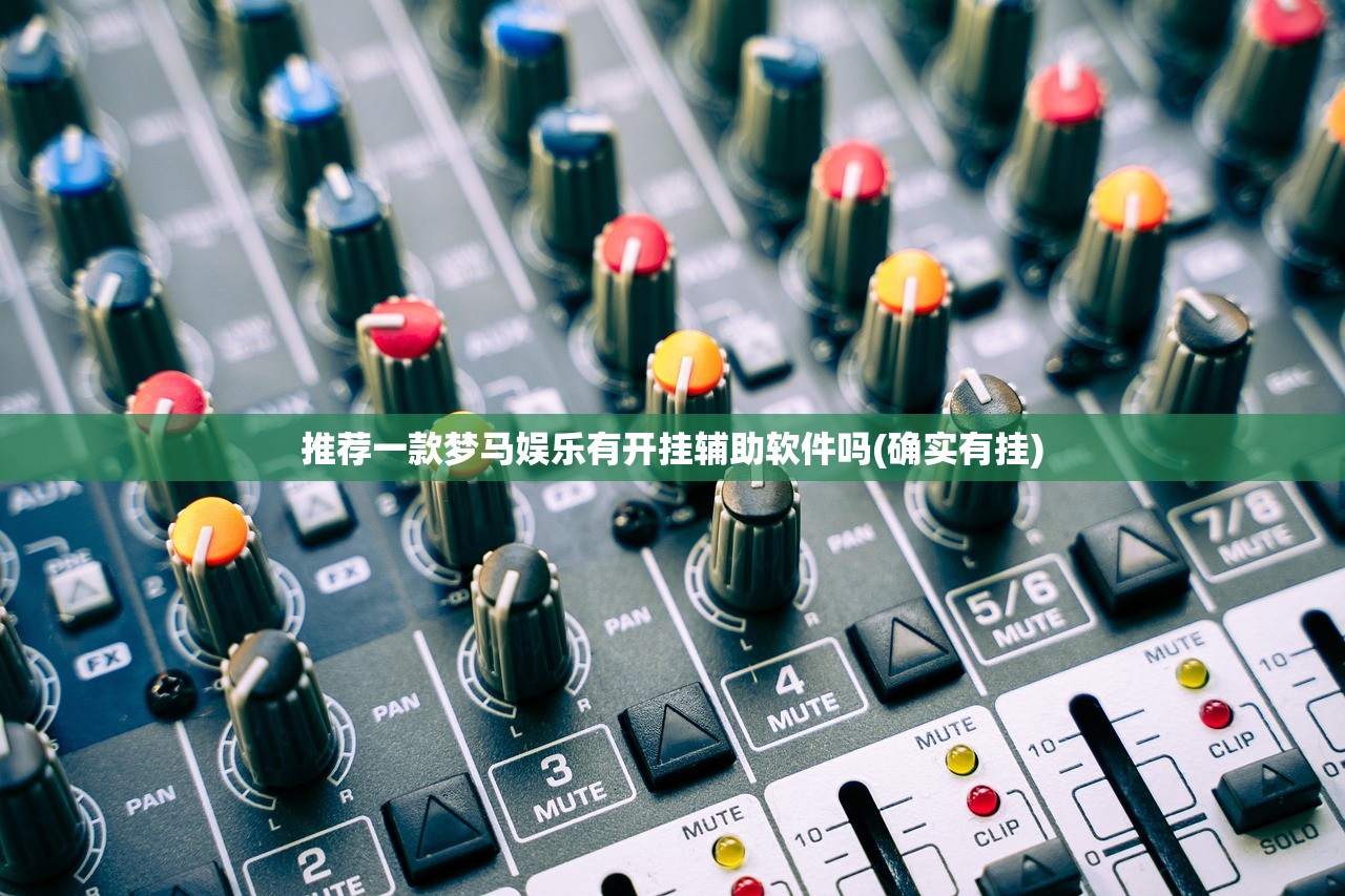 推荐一款梦马娱乐有开挂辅助软件吗(确实有挂)