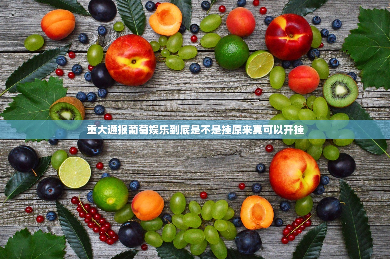 重大通报葡萄娱乐到底是不是挂原来真可以开挂