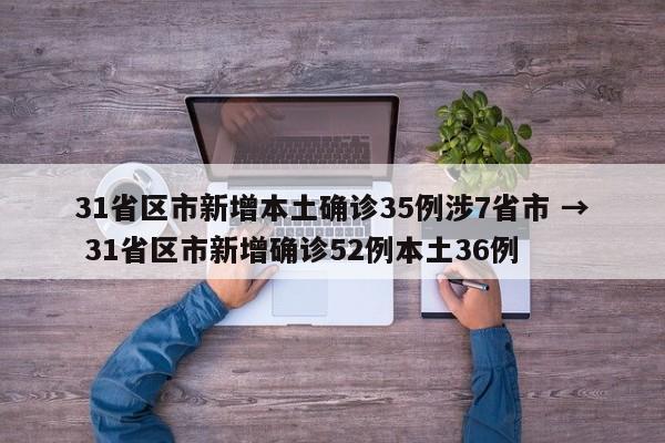 31省区市新增本土确诊35例涉7省市 → 31省区市新增确诊52例本土36例