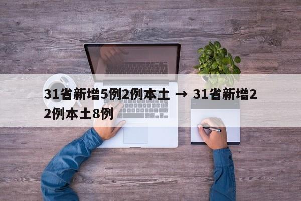 31省新增5例2例本土 → 31省新增22例本土8例